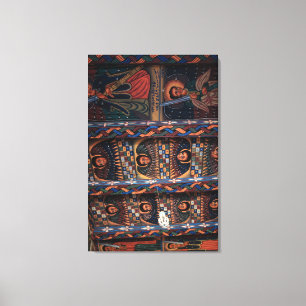 Plafond van Angels, klooster Abba Pantaleon Canvas Afdruk