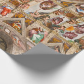 Plafond van de Sixtijnse Kapel door Michelangelo Cadeaupapier (Hoek)