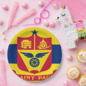 Plafond van de stad Saint Paul Papieren Bordje (Feest)