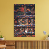 Plafond van engelen, Abba Pantaleon klooster Canvas Afdruk (Insitu (Woonkamer))