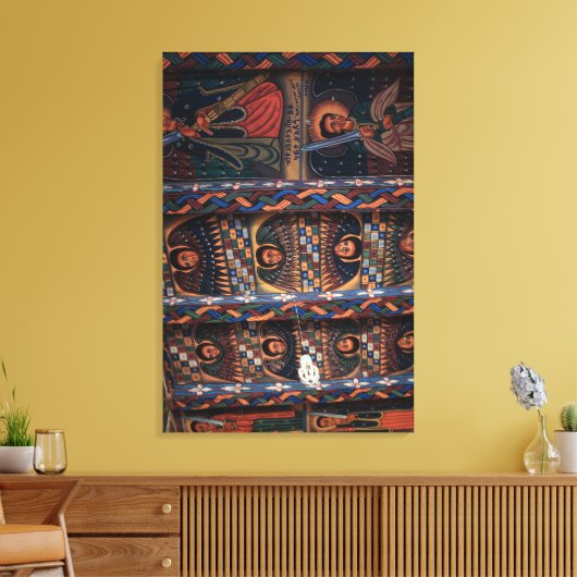 Plafond van engelen, Abba Pantaleon klooster Canvas Afdruk (Insitu (Woonkamer))
