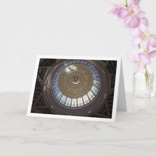 Plafond van het Mercado Central, Valencia, Spanje Kaart (Orchidee)