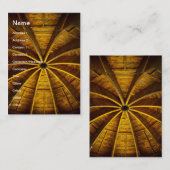 Plafond van houten bloemen visitekaartje (Voorkant / Achterkant)