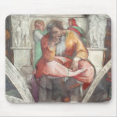 Plafond van sistine Chapel: De profeet Jeremiah Muismat (Voorkant)