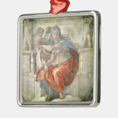 Plafond van sistine Chapel: Delphic Sibyl Metalen Ornament (Links)