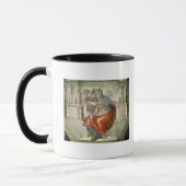 Plafond van sistine Chapel: Delphic Sibyl Mok (Links)