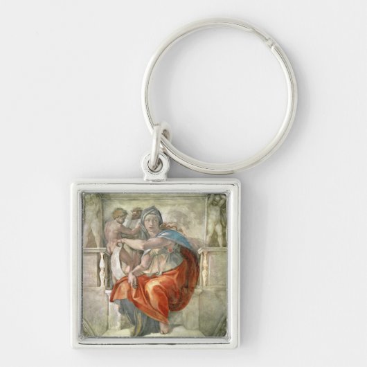 Plafond van sistine Chapel: Delphic Sibyl Sleutelhanger (Voorkant)
