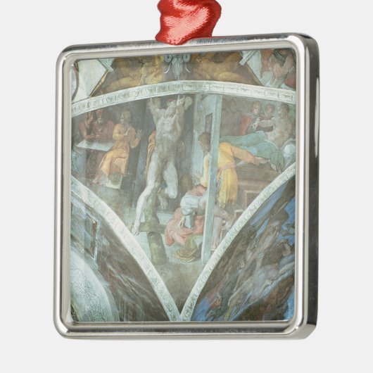 Plafond van sistine Chapel: Haman Metalen Ornament (Links)