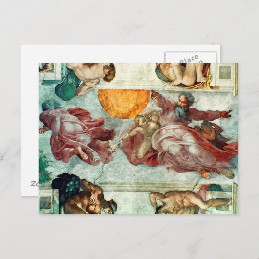 Plafond voor sistine Chapel 3 Briefkaart (Voorkant / Achterkant)