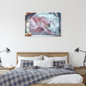 Plafond voor sistine Chapel 3 Canvas Afdruk (Insitu (Slaapkamer))