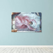 Plafond voor sistine Chapel 3 Canvas Afdruk (Insitu (Houten vloer))