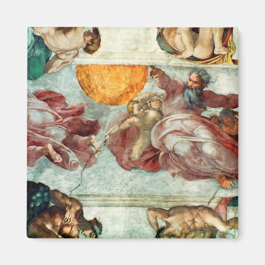 Plafond voor sistine Chapel 3 Magneet (Voorkant)