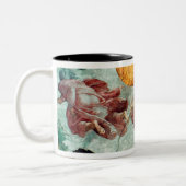 Plafond voor sistine Chapel 3 Tweekleurige Koffiemok (Links)