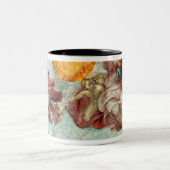 Plafond voor sistine Chapel 3 Tweekleurige Koffiemok (Center)