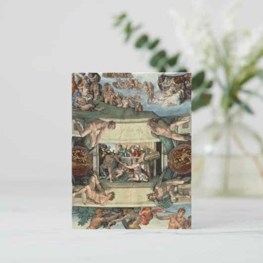 Plafond voor sistine Chapel Briefkaart (Staand voorkant)