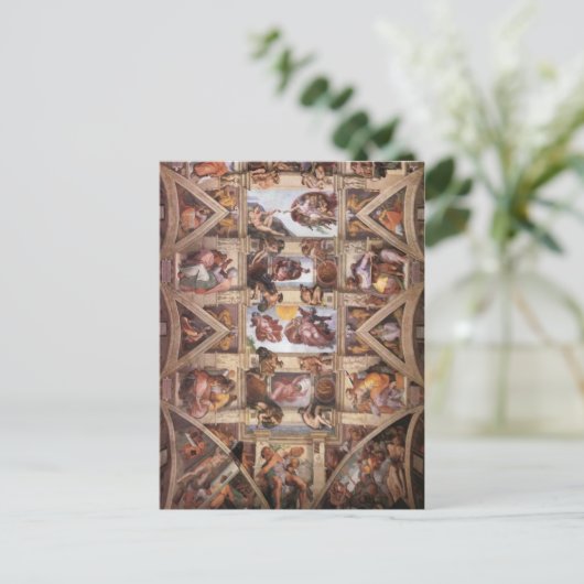 Plafond voor sistine Chapel Briefkaart (Staand voorkant)