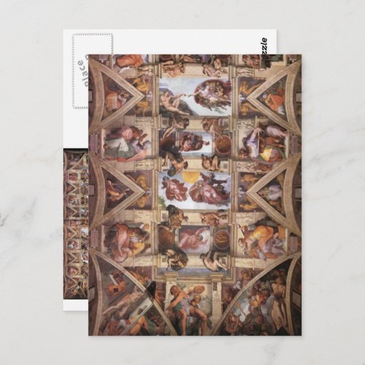 Plafond voor sistine Chapel Briefkaart (Voorkant / Achterkant)