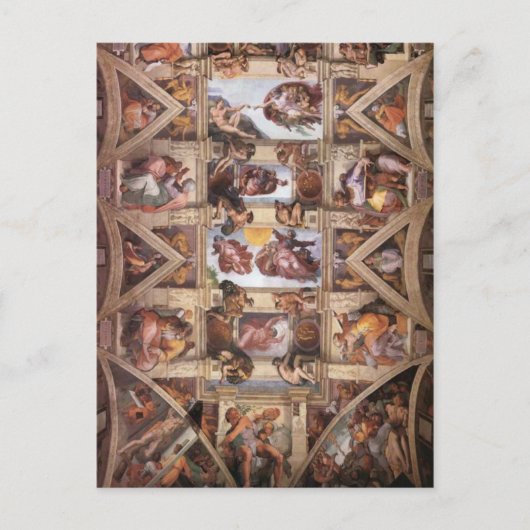 Plafond voor sistine Chapel Briefkaart (Voorkant)