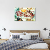Plafond voor sistine Chapel Canvas Afdruk (Insitu (Slaapkamer))