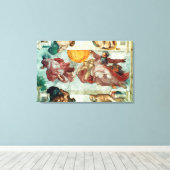 Plafond voor sistine Chapel Canvas Afdruk (Insitu (Houten vloer))