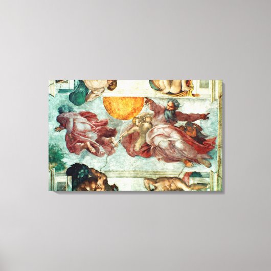 Plafond voor sistine Chapel Canvas Afdruk (Voorkant)