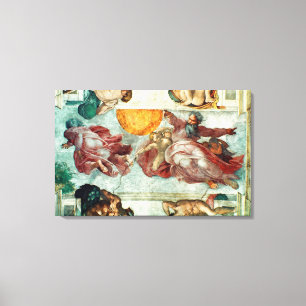 Plafond voor sistine Chapel Canvas Afdruk