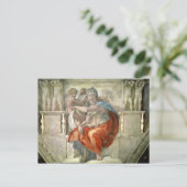 Plafond voor sistine-chapel: Delfisch sibyl Briefkaart (Staand voorkant)