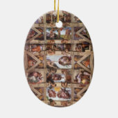 Plafond voor sistine Chapel Keramisch Ornament (Achterkant)