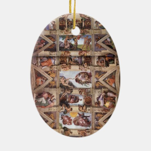 Plafond voor sistine Chapel Keramisch Ornament (Achterkant)