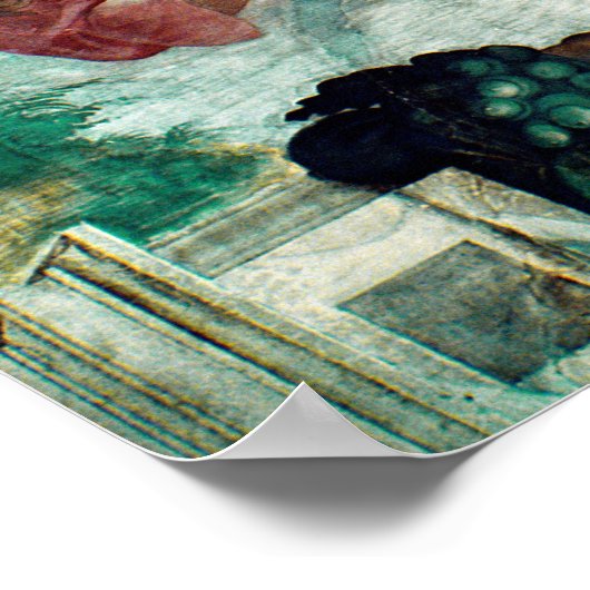 Plafond voor sistine Chapel Poster (Hoek)