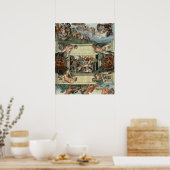 Plafond voor sistine Chapel Poster (Keuken)