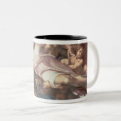 Plafond voor sistine Chapel Tweekleurige Koffiemok (Voorkant rechts)