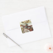 Plafond voor sistine Chapel Vierkante Sticker (Envelop)