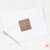 Plafondarabesques van de moskee van El-Bordeyny, Vierkante Sticker (Envelop)