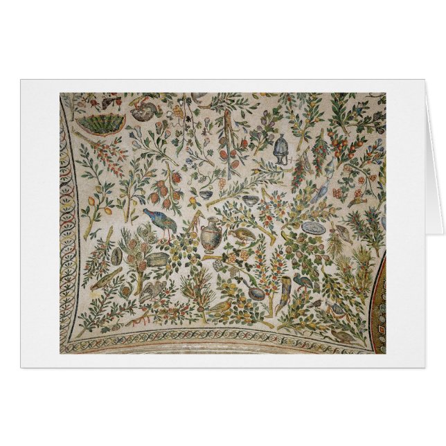 Plafonddecoratie met bloemen en vogels (mozaïek) (Voorkant Horizontaal)