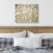 Plafonddecoratie met bloemen en vogels (mozaïek) canvas afdruk (Insitu (Slaapkamer))