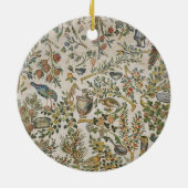 Plafonddecoratie met bloemen en vogels (mozaïek) keramisch ornament (Achterkant)