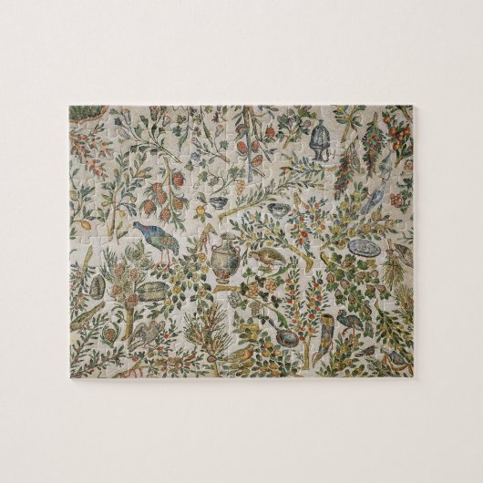 Plafonddecoratie met bloemen en vogels (mozaïek) legpuzzel (Horizontaal)