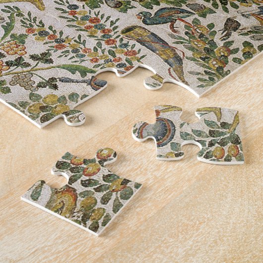 Plafonddecoratie met bloemen en vogels (mozaïek) legpuzzel (Zijkant)