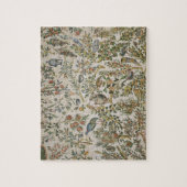 Plafonddecoratie met bloemen en vogels (mozaïek) legpuzzel (Verticaal)