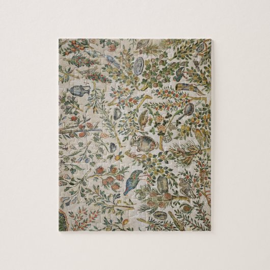 Plafonddecoratie met bloemen en vogels (mozaïek) legpuzzel (Verticaal)