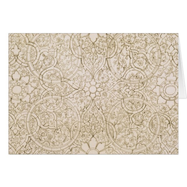 Plafondontwerp voor de Pearl Room in Isfahan, voor (Voorkant Horizontaal)