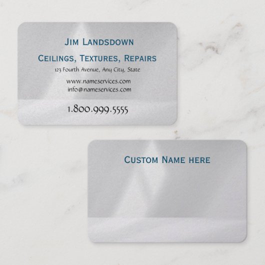 Plafonds, texturen, reparaties, aangepast Visiteka Visitekaartje (Voorkant / Achterkant)