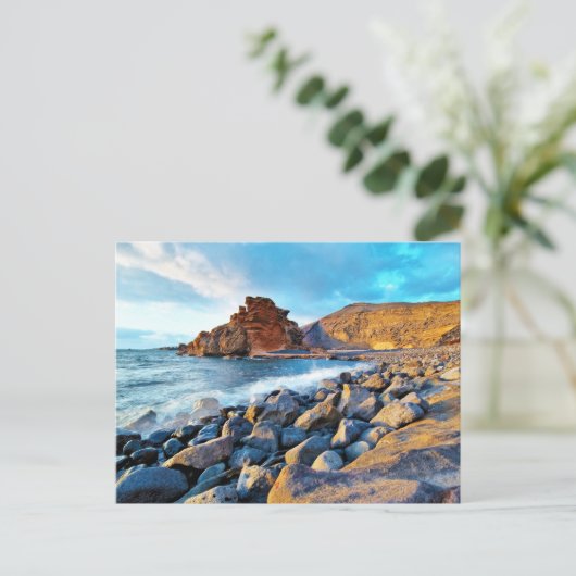 Plage de El Golfo Plages de Lanzarote Espagne Briefkaart (Staand voorkant)