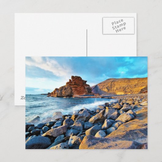 Plage de El Golfo Plages de Lanzarote Espagne Briefkaart (Voorkant / Achterkant)