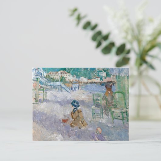 Plage de Nice | Berthe Morisot Briefkaart (Staand voorkant)