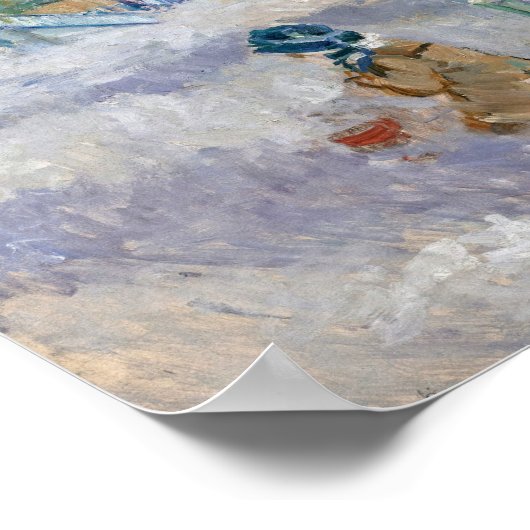 Plage de Nice | Berthe Morisot Poster (Hoek)