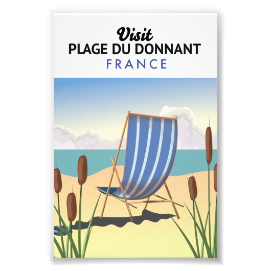 Plage du Donnant Frankrijk Foto Afdruk (Voorkant)