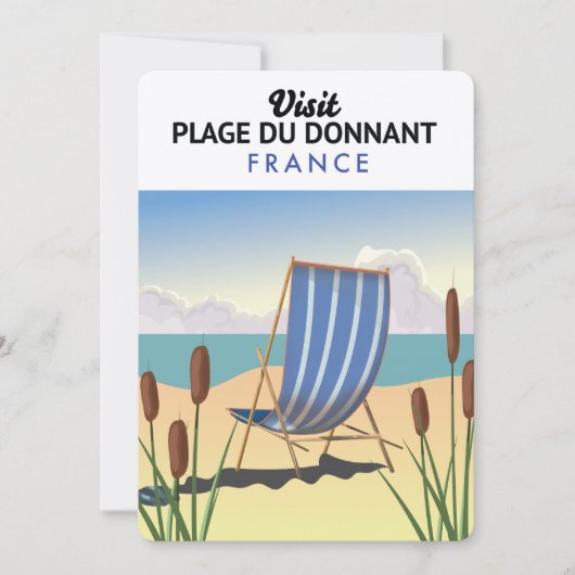 Plage du Donnant Frankrijk Kaart (Voorkant)