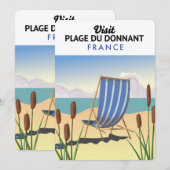 Plage du Donnant Frankrijk Kaart (Voorkant / Achterkant)